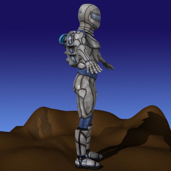 free spaceman space 3d model - Spaceman by windowmaker