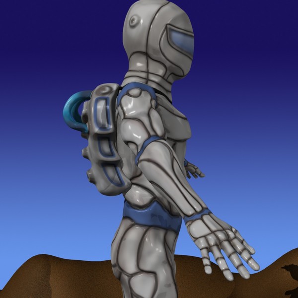 free spaceman space 3d model - Spaceman by windowmaker