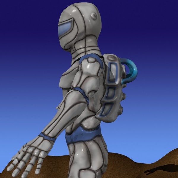 free spaceman space 3d model - Spaceman by windowmaker