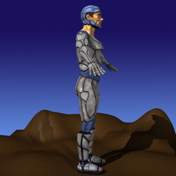 free spaceman space 3d model - Spaceman by windowmaker