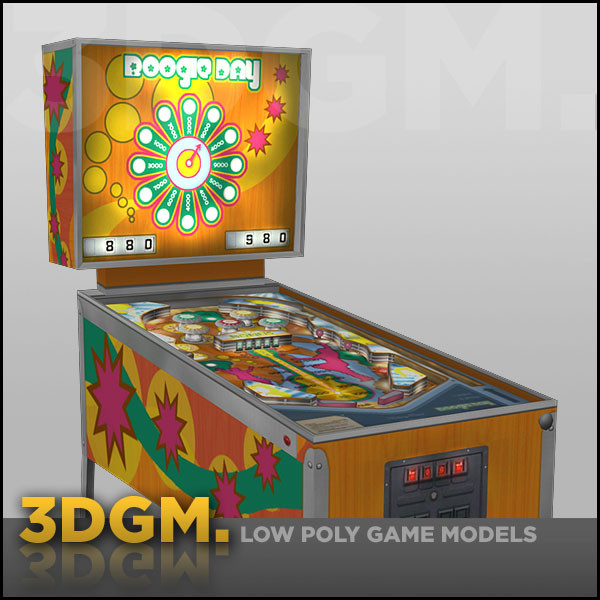 pinball machine obj - Pinball 3DGM by 3D Game Models