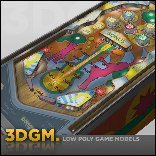 pinball machine obj - Pinball 3DGM by 3D Game Models