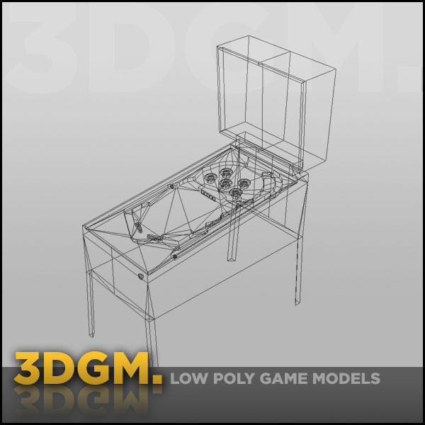 pinball machine obj - Pinball 3DGM by 3D Game Models