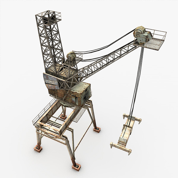 crane container terminal 3d x - Crane (Container Terminal) by NesAn Studio