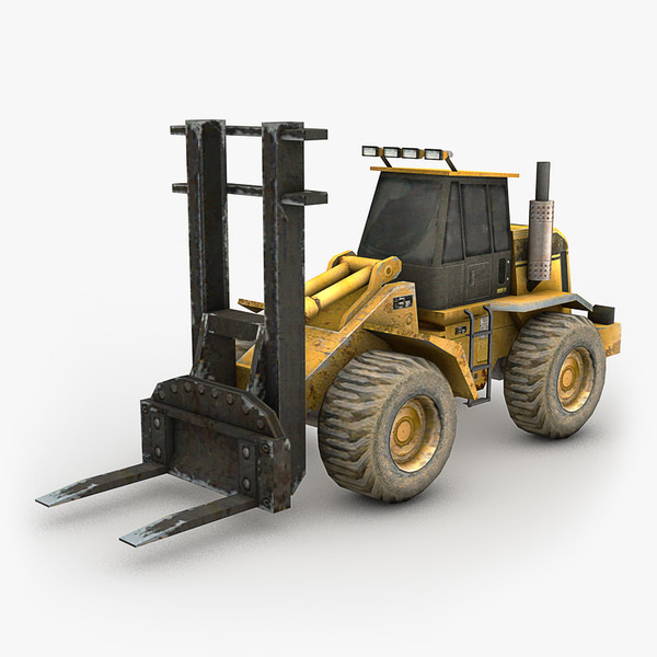 forklift lift heavy 3d model - Heavy Forklift by NesAn Studio