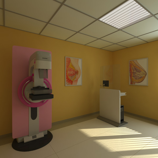mammography examination room 3d model - Mammography Examination Room by platinum3dmodels