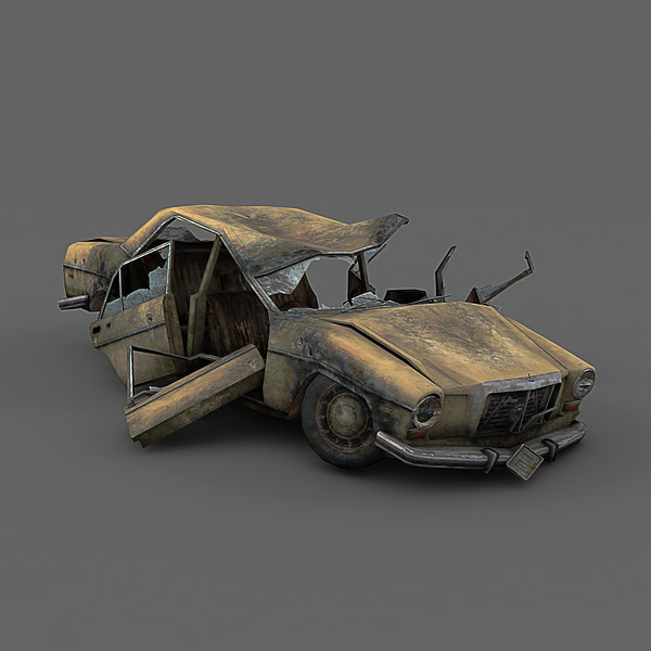 destroyed car max - Destroyed Car by NesAn Studio