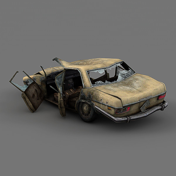 destroyed car max - Destroyed Car by NesAn Studio