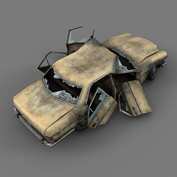 destroyed car max - Destroyed Car by NesAn Studio