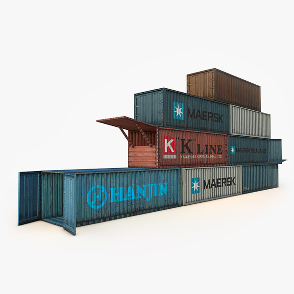 containers terminal 3d c4d - Container Collections by NesAn Studio
