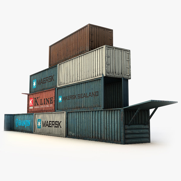 containers terminal 3d c4d - Container Collections by NesAn Studio
