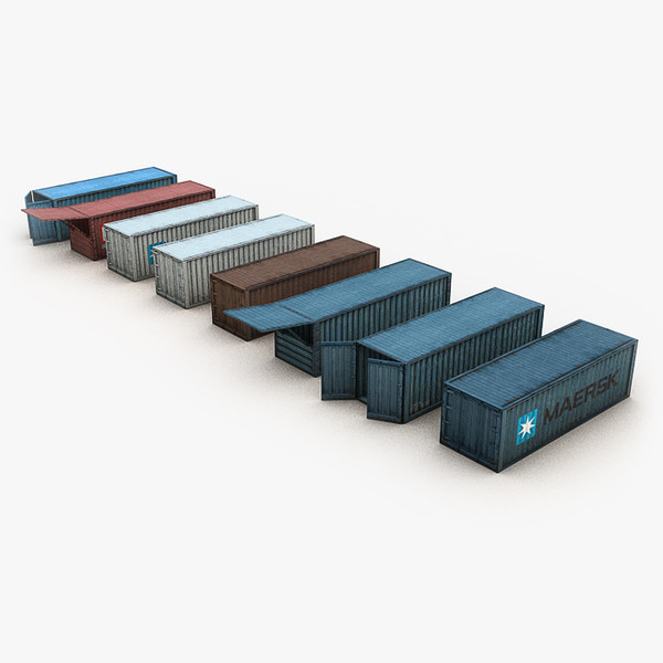containers terminal 3d c4d - Container Collections by NesAn Studio