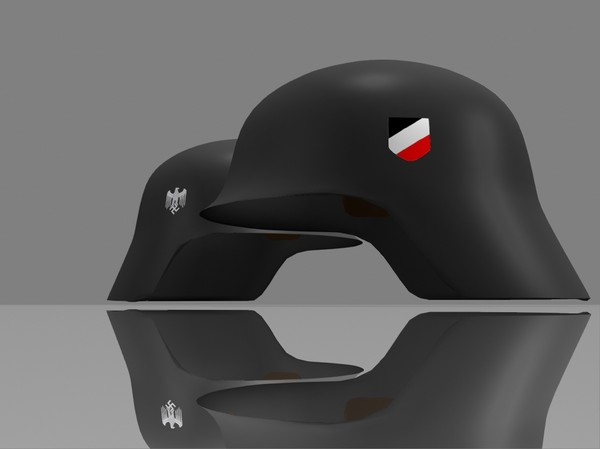 3d model helmets german army - Stahlhelms by jhthomas512