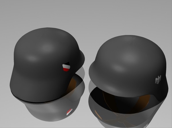3d model helmets german army - Stahlhelms by jhthomas512