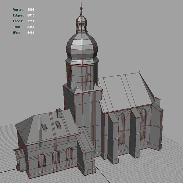 obj church chapel - Church 3 by bemola