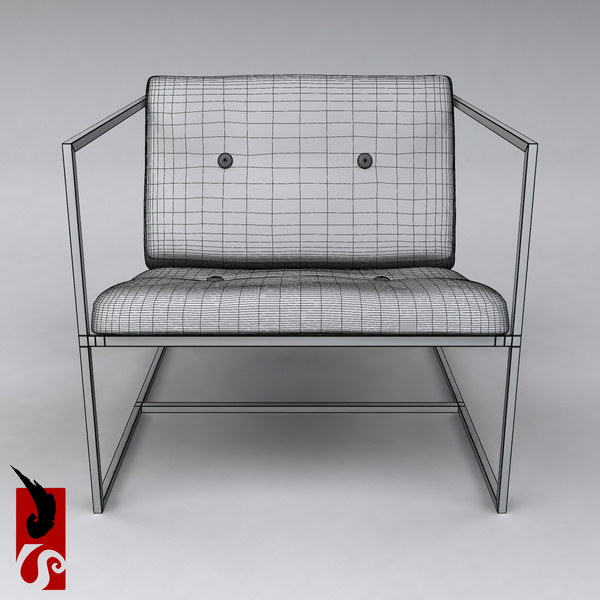 3d sofa chair 001 model - Sofa Chair 001 by IllumeStudio
