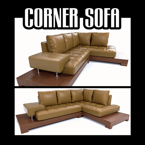 corner sofa 3d model - Corner sofa (tr228) by btbt