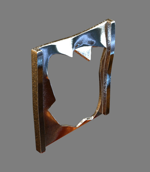 broken wall 3d model - Broken Wall by dentonvanzan