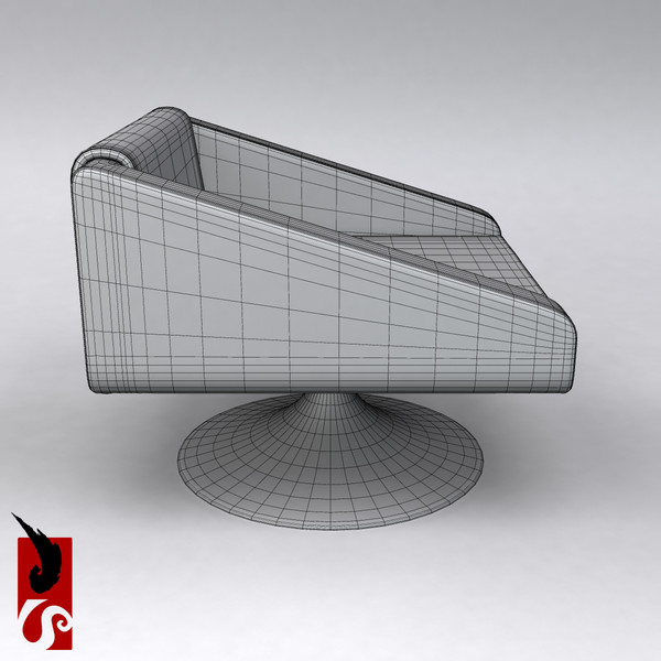 sofa chair 002 3d model - Sofa Chair 002 by IllumeStudio