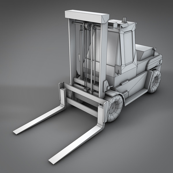 maya forklift lift - Forklift by NesAn Studio