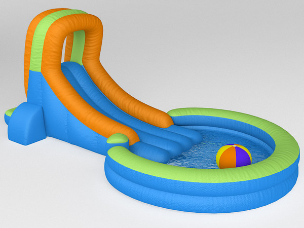 3d inflatable waterslide model - Inflatable waterslide by zbignev