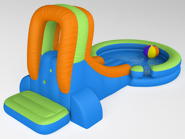 3d inflatable waterslide model - Inflatable waterslide by zbignev