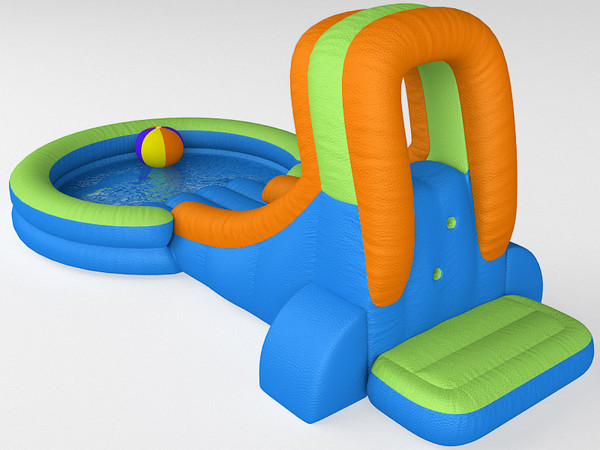 3d inflatable waterslide model - Inflatable waterslide by zbignev