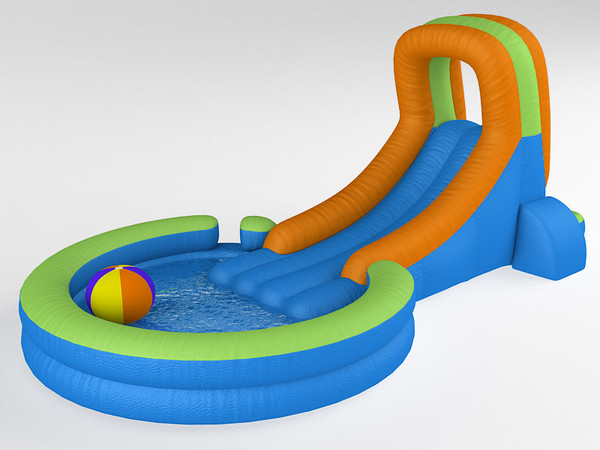 3d inflatable waterslide model - Inflatable waterslide by zbignev