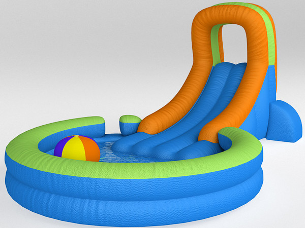 3d inflatable waterslide model - Inflatable waterslide by zbignev