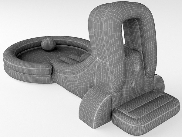 3d inflatable waterslide model - Inflatable waterslide by zbignev