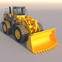 3d wheel loader komatsu wa900
