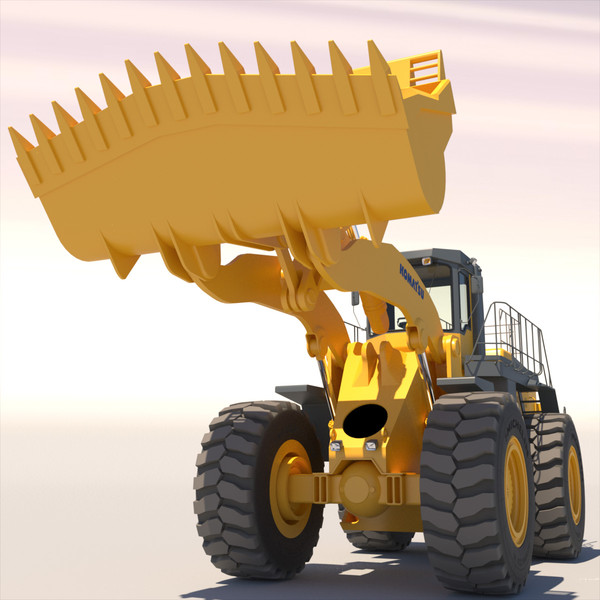 3d wheel loader komatsu wa900 - Wheel loader Komatsu  WA900... by ArqArt3D