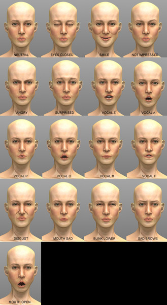 3d model julia rigged expressions - Julia by alfa tri delta 