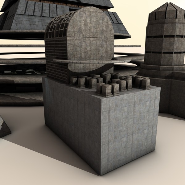 cinema4d science fiction pyramid - Futuristic Pyramid by KeremGogus