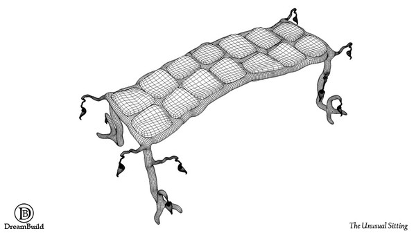 unusual sitting 3d model - The Unusual Sitting by DreamBuild