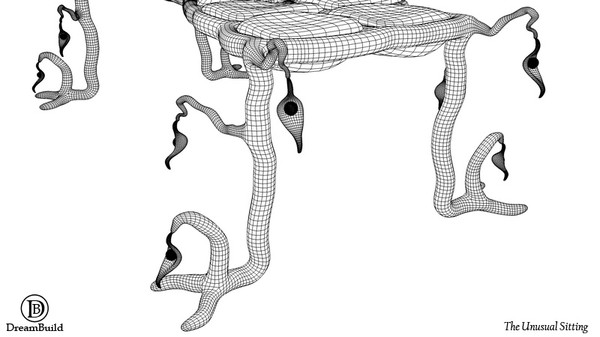unusual sitting 3d model - The Unusual Sitting by DreamBuild
