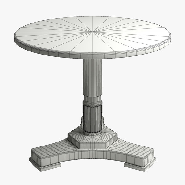 classical table 3d max - Classical Round Table by arch.3d