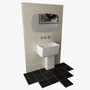 3ds max contemporary bathroom set