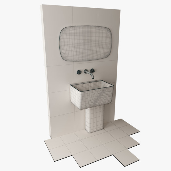 3ds max contemporary bathroom set - Bathroom Set 02 by Robkius