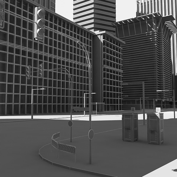 city buildings tower 3d model - White City... by Imagework