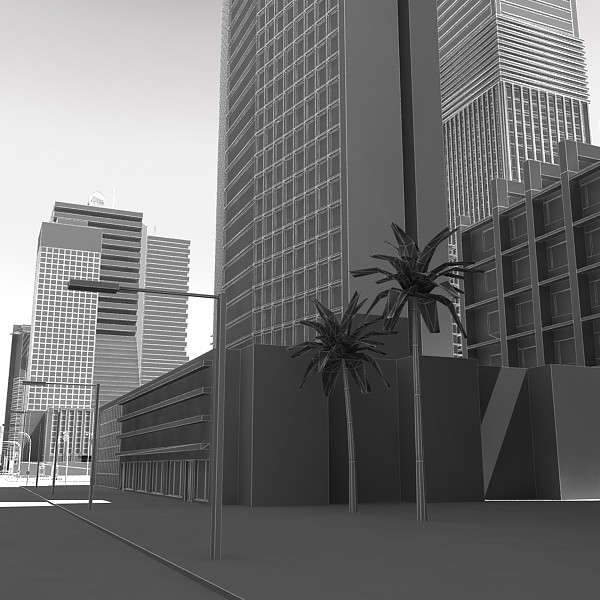 city buildings tower 3d model - White City... by Imagework