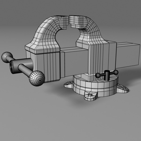 vise clamp tool 3d max - Vise by mostlysquare