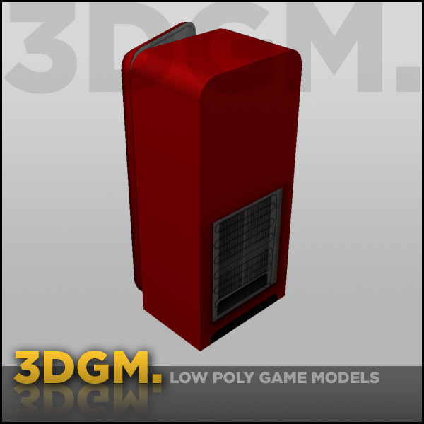 3d refrigerator real time model - refrigerator SMEG 3DGM by 3D Game Models