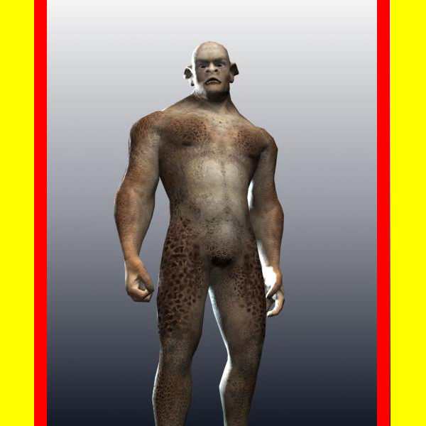 free rigged orc character 3d model - Orc by Novator666