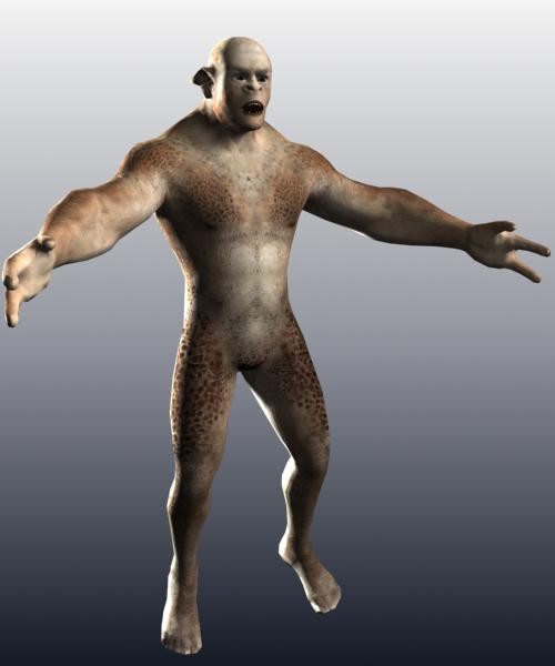 free rigged orc character 3d model - Orc by Novator666