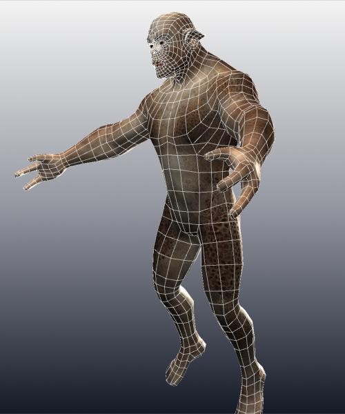 free rigged orc character 3d model - Orc by Novator666