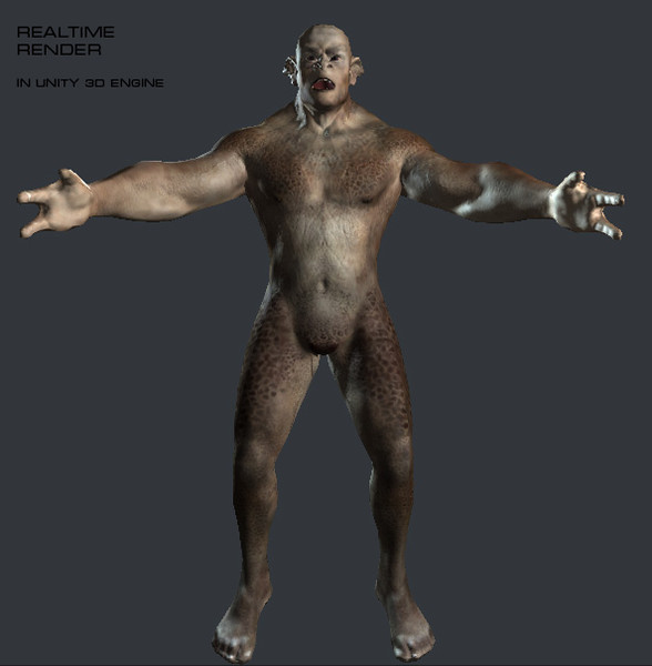 free rigged orc character 3d model - Orc by Novator666