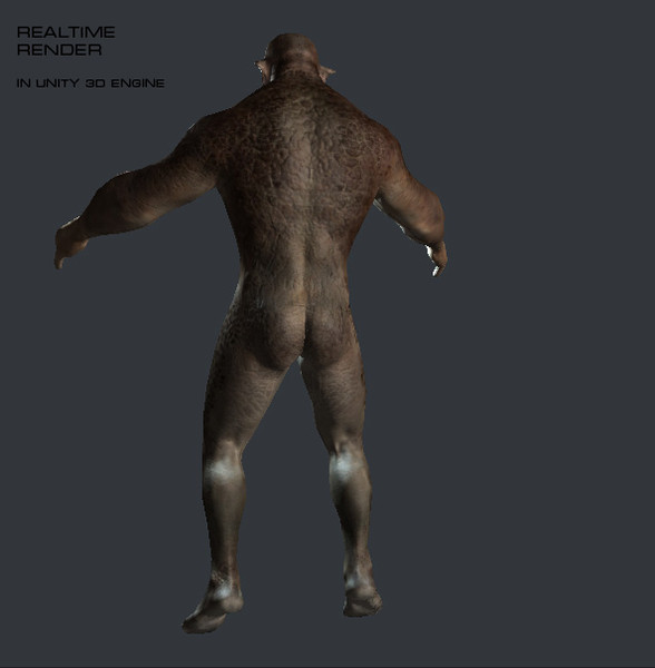 free rigged orc character 3d model - Orc by Novator666