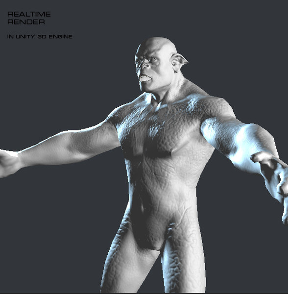free rigged orc character 3d model - Orc by Novator666