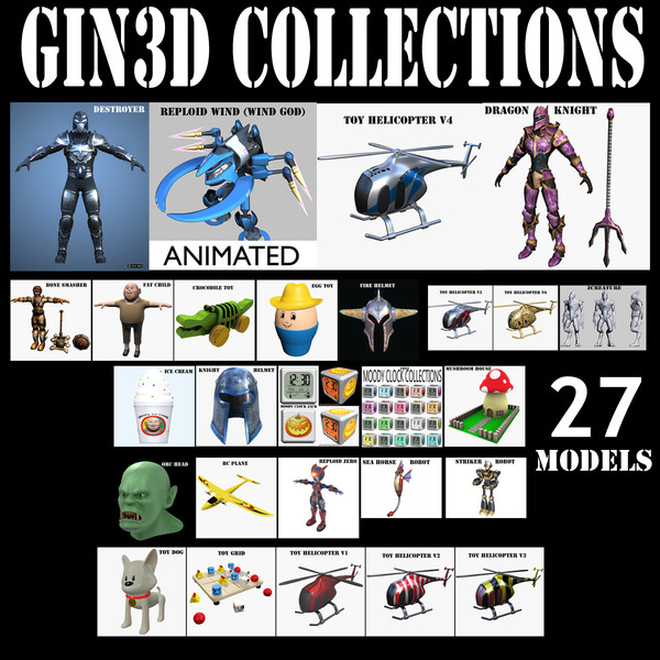 collections knight rigged 3d max - Gin3d Collections by gin3d